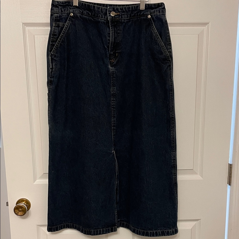 Forenza Dark Blue Denim Skirt Y2K